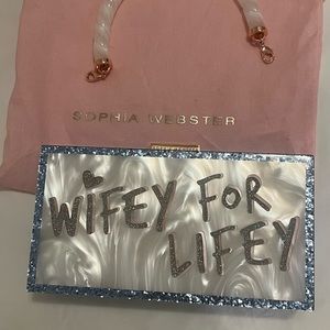 Sophia Webster Cleo Wifey for Lifey Clutch